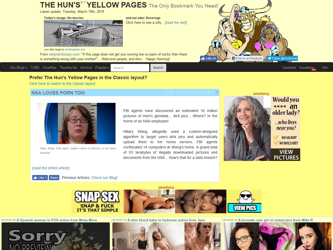 The hun yellow pages